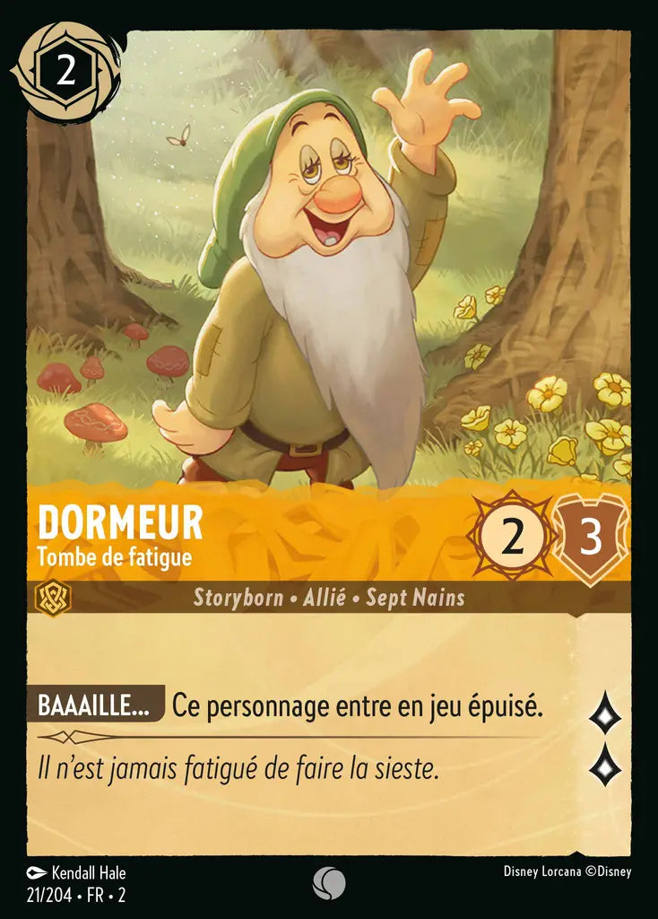 Dormeur - Tombe de fatigue (21/204) - Commune - Cold Foil