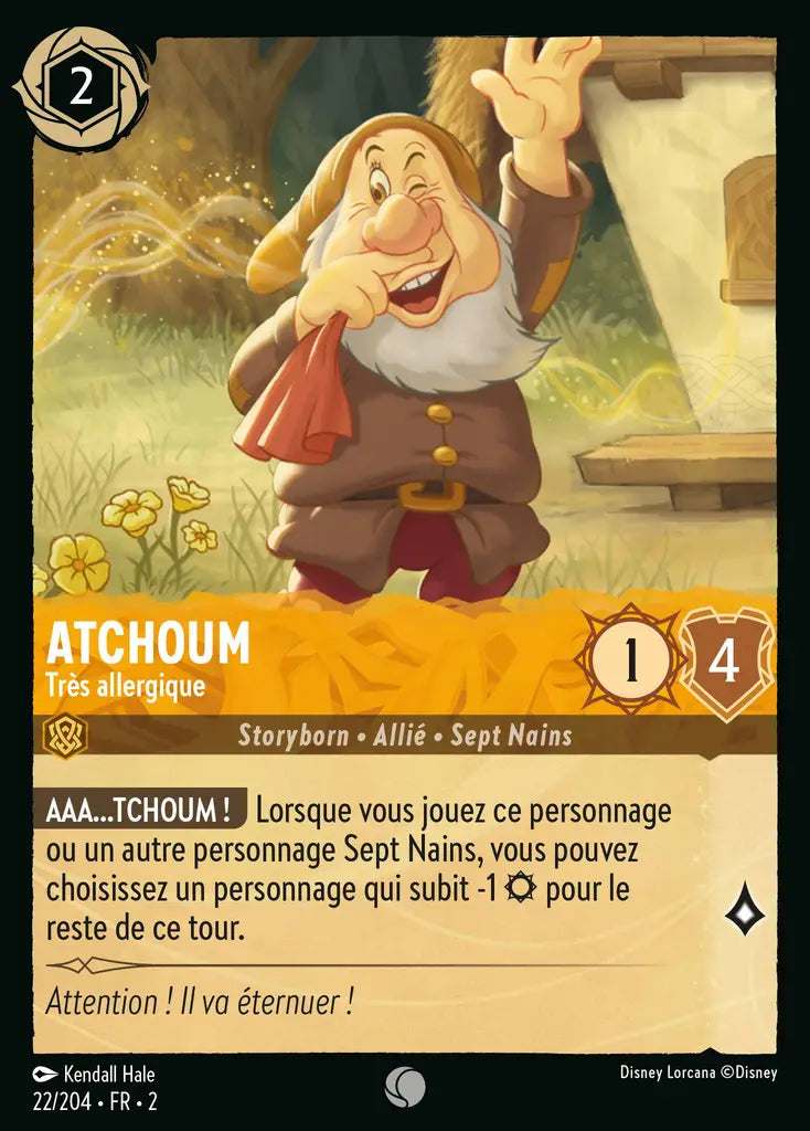 Atchoum - Très allergique (22/204) - Commune - Cold Foil