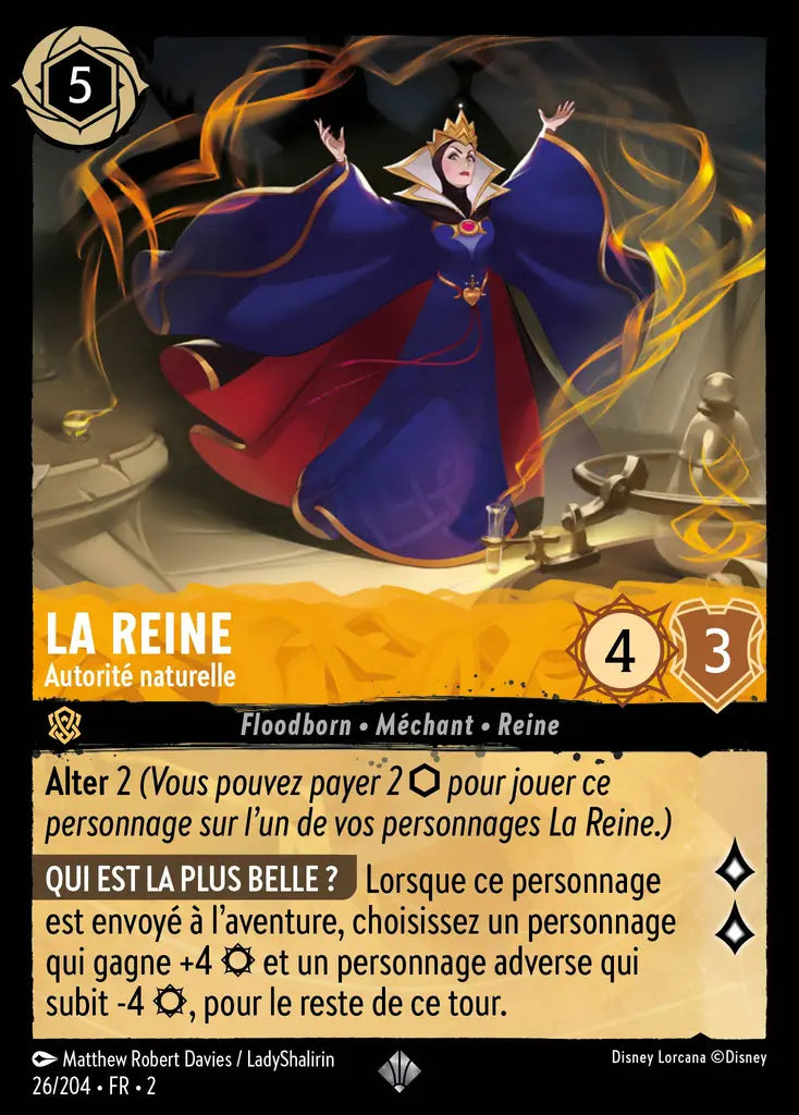 La Reine - Autorité naturelle (26/204) - Très Rare - Cold Foil