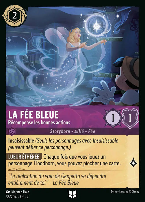 La fée bleue - Récompense les bonnes actions (36/204) - Inhabituelle - Cold Foil
