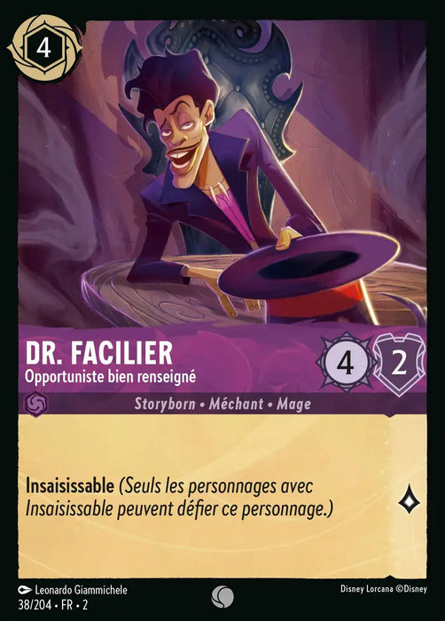 Dr. Facilier - Opportuniste bien renseigné (38/204) - Commune - Cold Foil