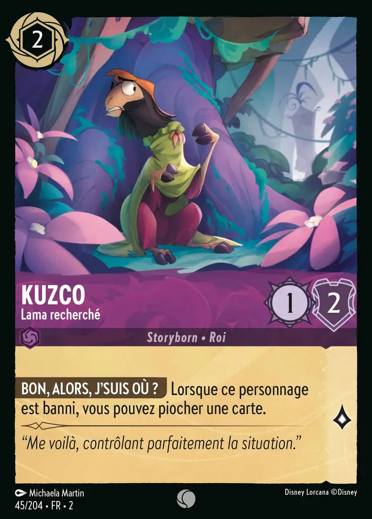 Kuzco - Lama recherché (45/204) - Commune - Cold Foil