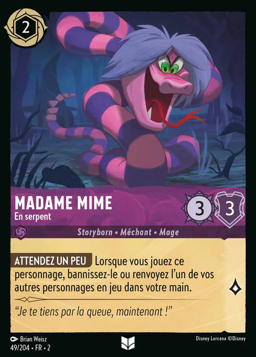 Madame Mime - En serpent (49/204) - Inhabituelle - Cold Foil