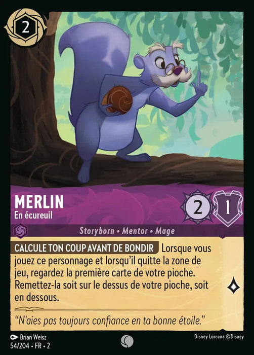 Merlin - En écureuil (54/204) - Commune