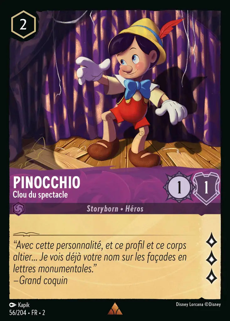 Pinocchio - Clou du spectacle (56/204) - Rare