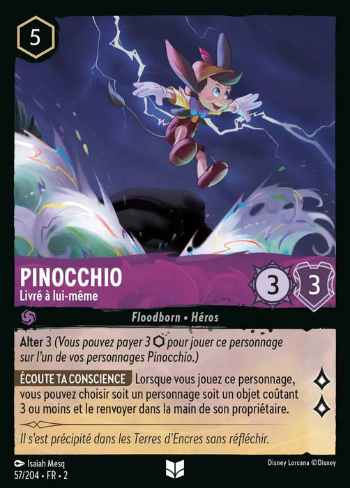 Pinocchio - Livré à lui-même (57/204) - Inhabituelle - Cold Foil