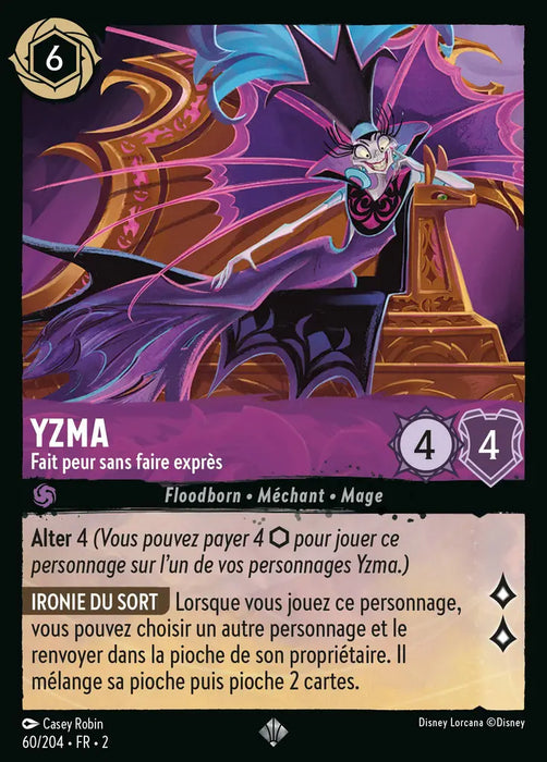 Yzma - Fait peur sans faire exprès (60/204) - Très Rare - Cold Foil