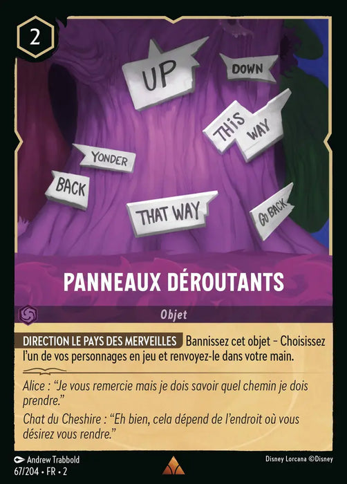 Panneaux déroutants (67/204) - Rare - Cold Foil