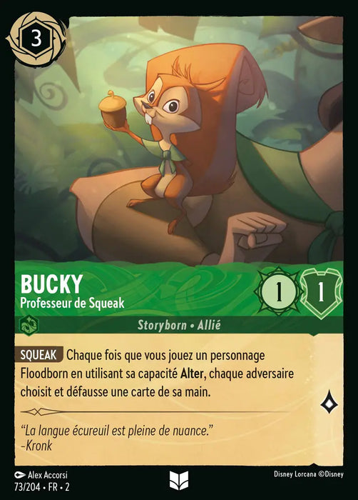 Bucky - Professeur de squeak (Version Errata) (73/204) - Inhabituelle - Cold Foil
