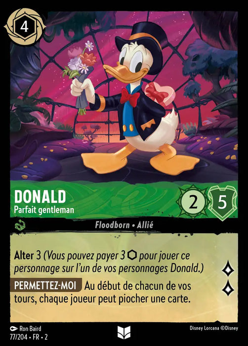 Donald - Parfait gentleman (77/204) - Inhabituelle - Cold Foil