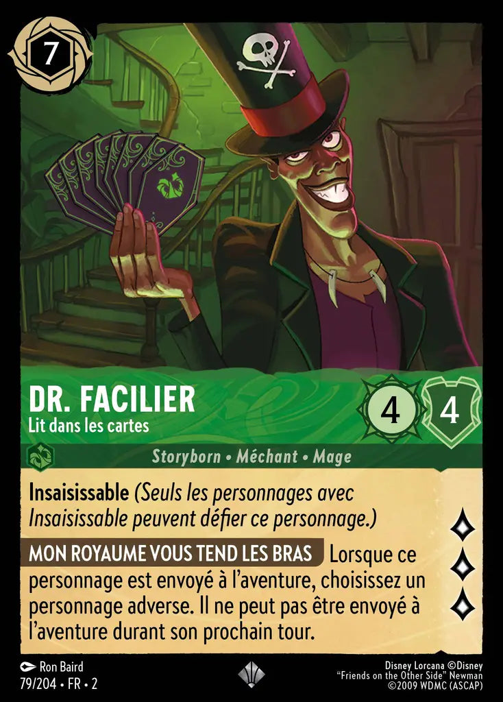 Dr. Facilier - Lit dans les cartes (79/204) - Très Rare - Cold Foil