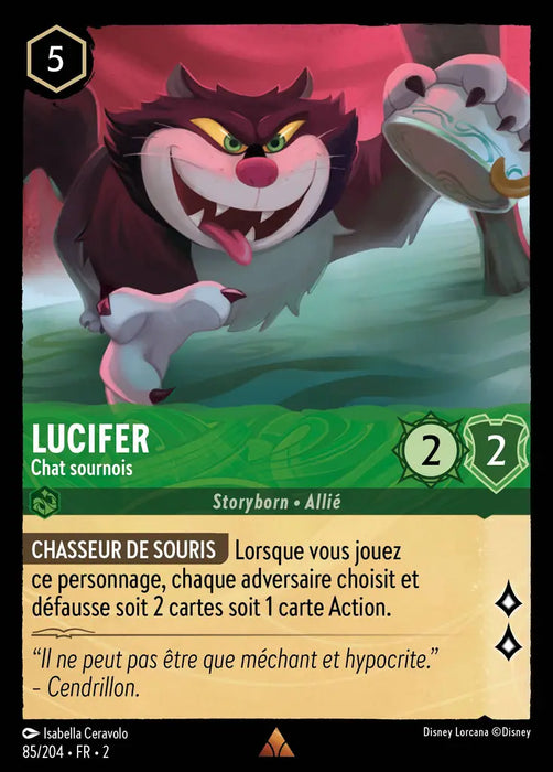 Lucifer - Chat sournois (85/204) - Rare - Cold Foil