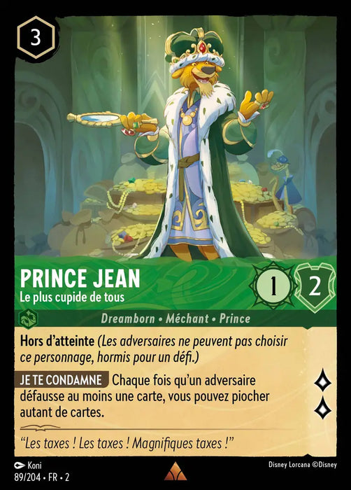 Prince Jean - Le plus cupide de tous (89/204) - Rare