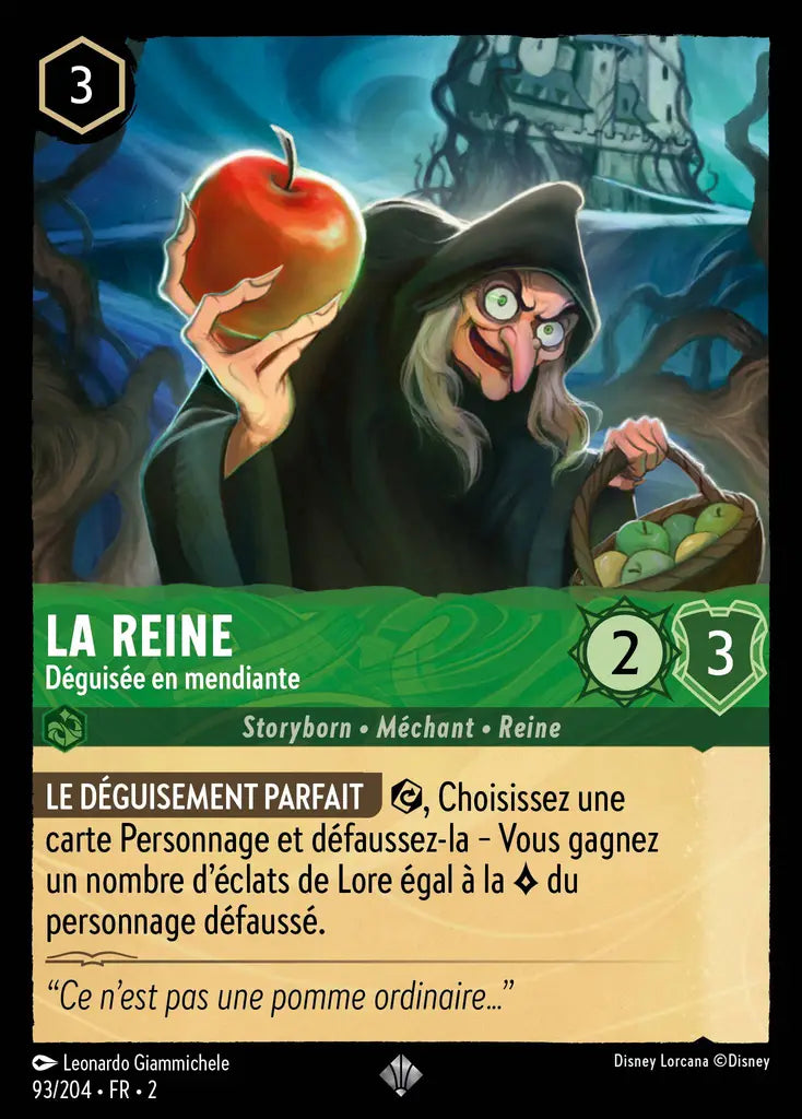 La Reine - Déguisée en mendiante (93/204) - Très Rare - Cold Foil