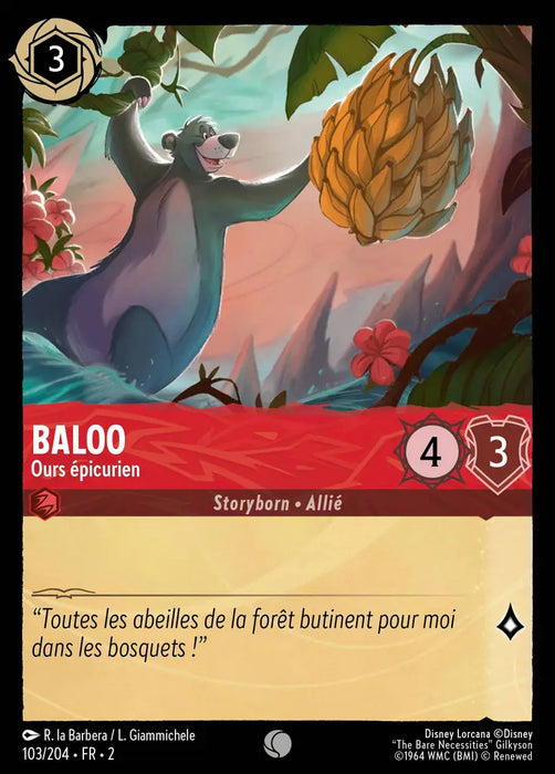 Baloo - Ours épicurien (103/204) - Commune