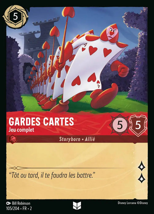 Gardes cartes - Jeu complet (105/204) - Inhabituelle
