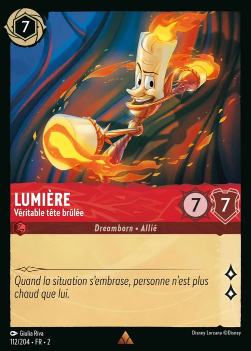 Lumière - Véritable tête brûlée (112/204) - Rare - Cold Foil