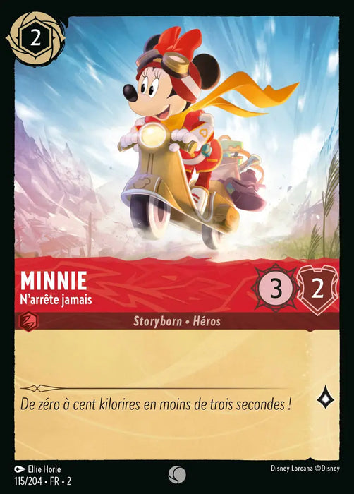Minnie Mouse - N'arrête jamais (115/204) - Commune - Cold Foil