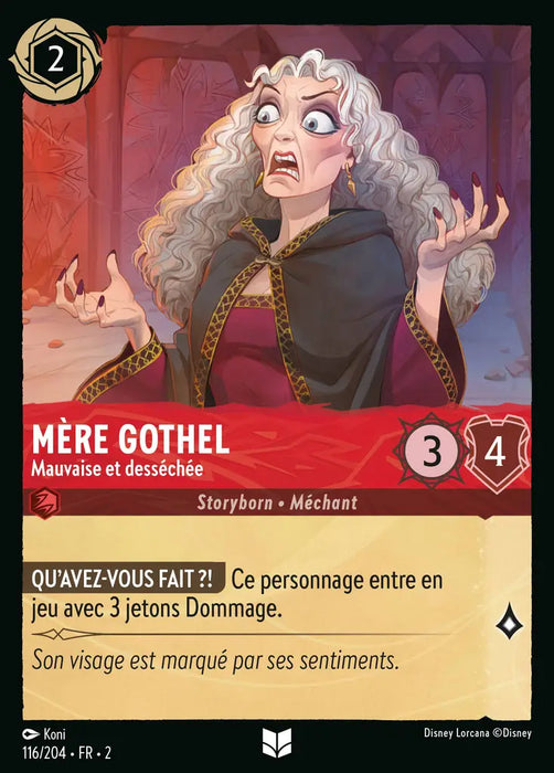 Mère Gothel - Mauvaise et desséchée (116/204) - Inhabituelle - Cold Foil
