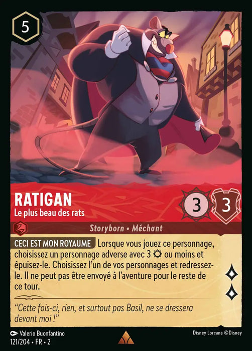 Ratigan - Le plus beau des rats (121/204) - Rare