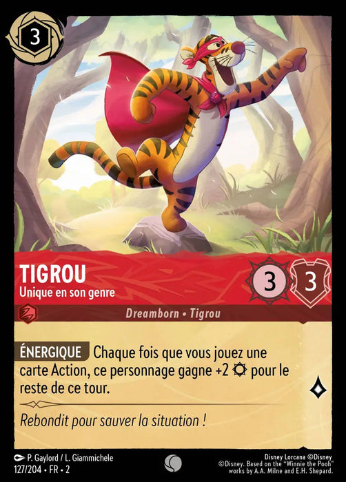 Tigrou - Unique en son genre (127/204) - Commune - Cold Foil