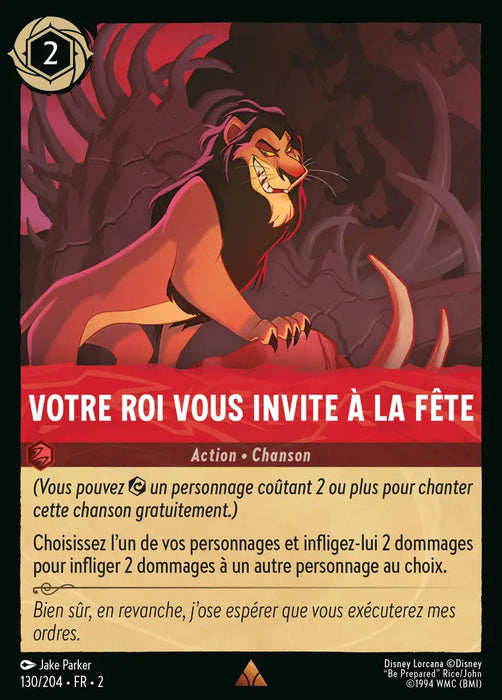 Votre Roi vous Invite à la Fête (130/204) - Rare