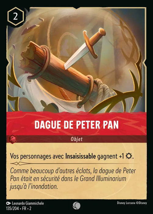 Dague de Peter Pan (135/204) - Commune - Cold Foil