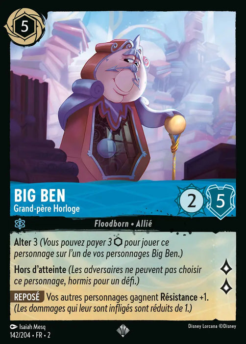 Big Ben - Grand-père horloge (142/204) - Très Rare - Cold Foil