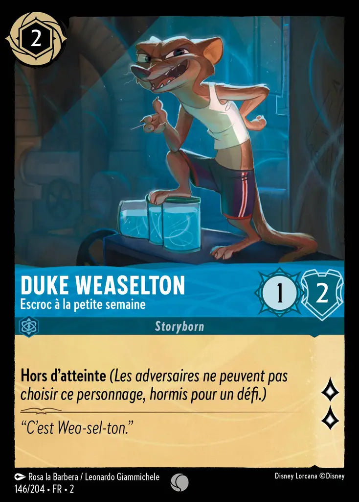 Duke Weaselton - Escroc à la petite semaine (146/204) - Commune - Cold Foil