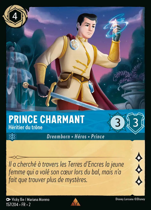 Prince Charmant - Héritier du trône (157/204) - Rare - Cold Foil