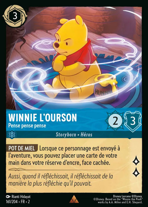 Winnie l'Ourson - Pense pense pense (161/204) - Rare - Cold Foil
