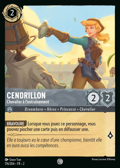 Cendrillon - Chevalier à l'entraînement (176/204) - Commune - Cold Foil