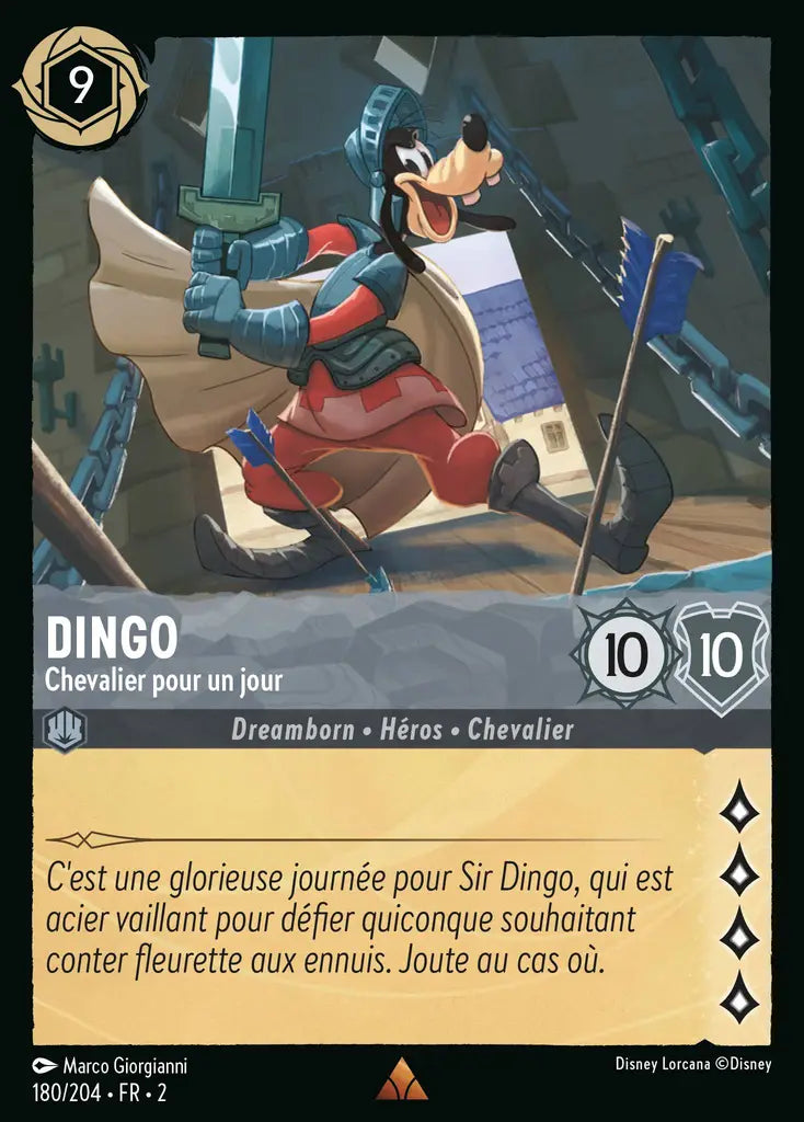 Dingo - Chevalier pour un jour (180/204) - Rare - Cold Foil