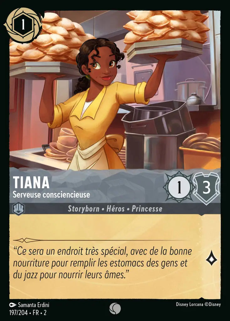 Tiana - Serveuse consciencieuse (197/204) - Commune - Cold Foil