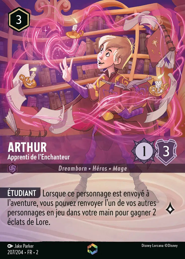 Arthur - Apprenti de l'Enchanteur (Enchantée) (207/204) - Enchantée - Holofoil