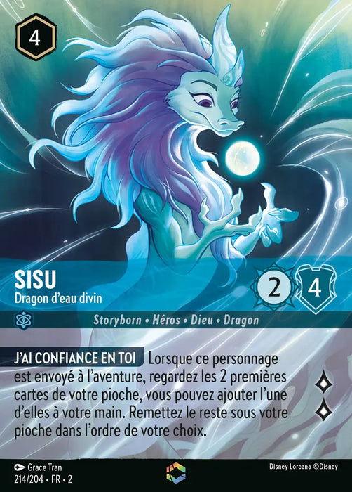 Sisu - Dragon d'eau divin (Enchantée) (214/204) - Enchantée - Holofoil