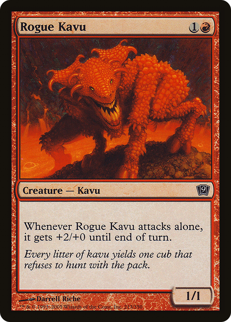 Rogue Kavu (9ED-213★) - common - Foil