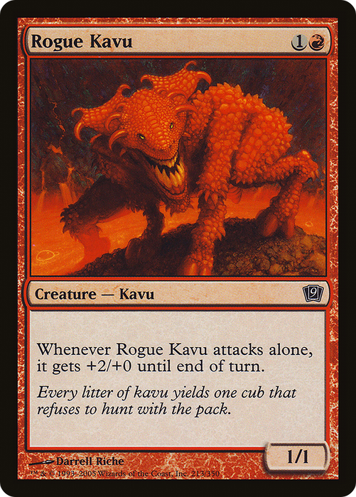 Rogue Kavu (9ED-213★) - common - Foil
