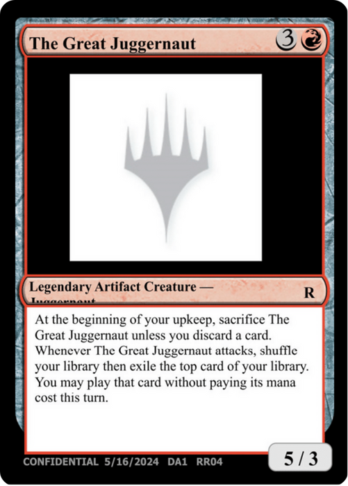 The Great Juggernaut (UNK-RR04B) - rare