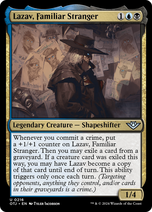 Lazav, Familiar Stranger (OTJ-216) - uncommon - Foil