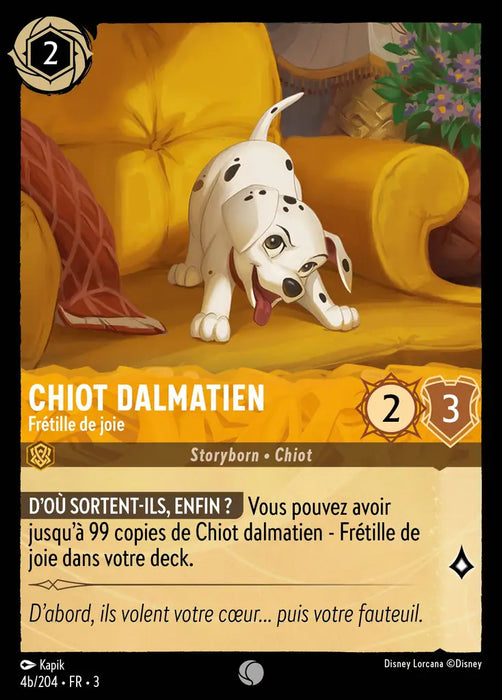Chiot Dalmatien - Frétille de joie (4b/204) - Commune - Cold Foil