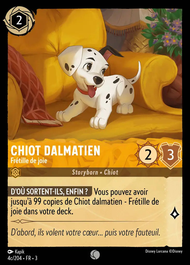 Chiot Dalmatien - Frétille de joie (4c/204) - Commune - Cold Foil