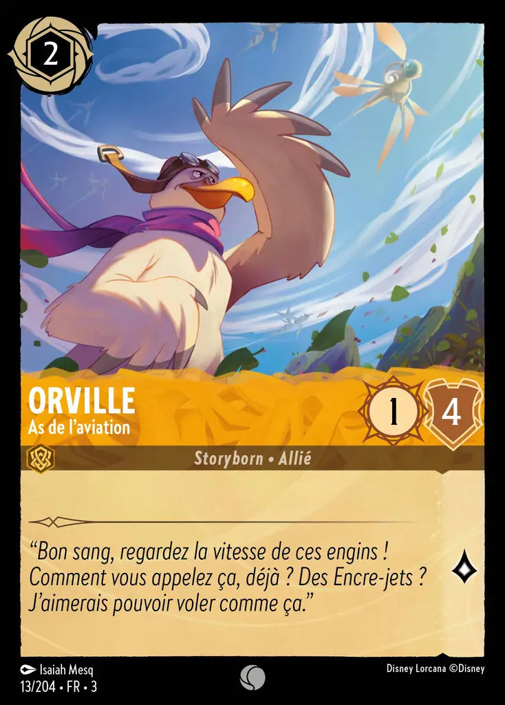 Orville - As de l'aviation (13/204) - Commune - Cold Foil