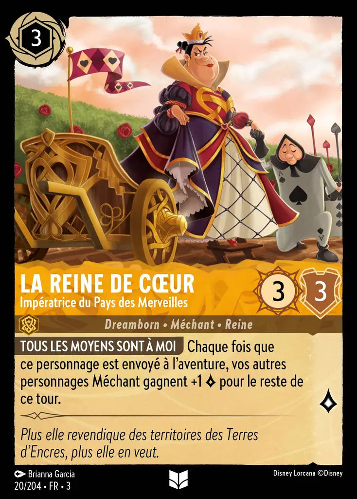 La Reine de Coeur - Impératrice du Pays des Merveilles (20/204) - Inhabituelle - Cold Foil