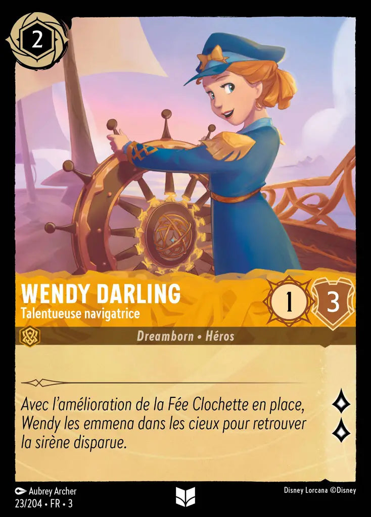 Wendy Darling - Talentueuse navigatrice (23/204) - Inhabituelle - Cold Foil