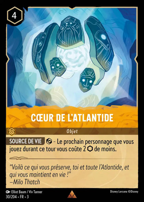 Coeur de l'Atlantide (30/204) - Rare - Cold Foil