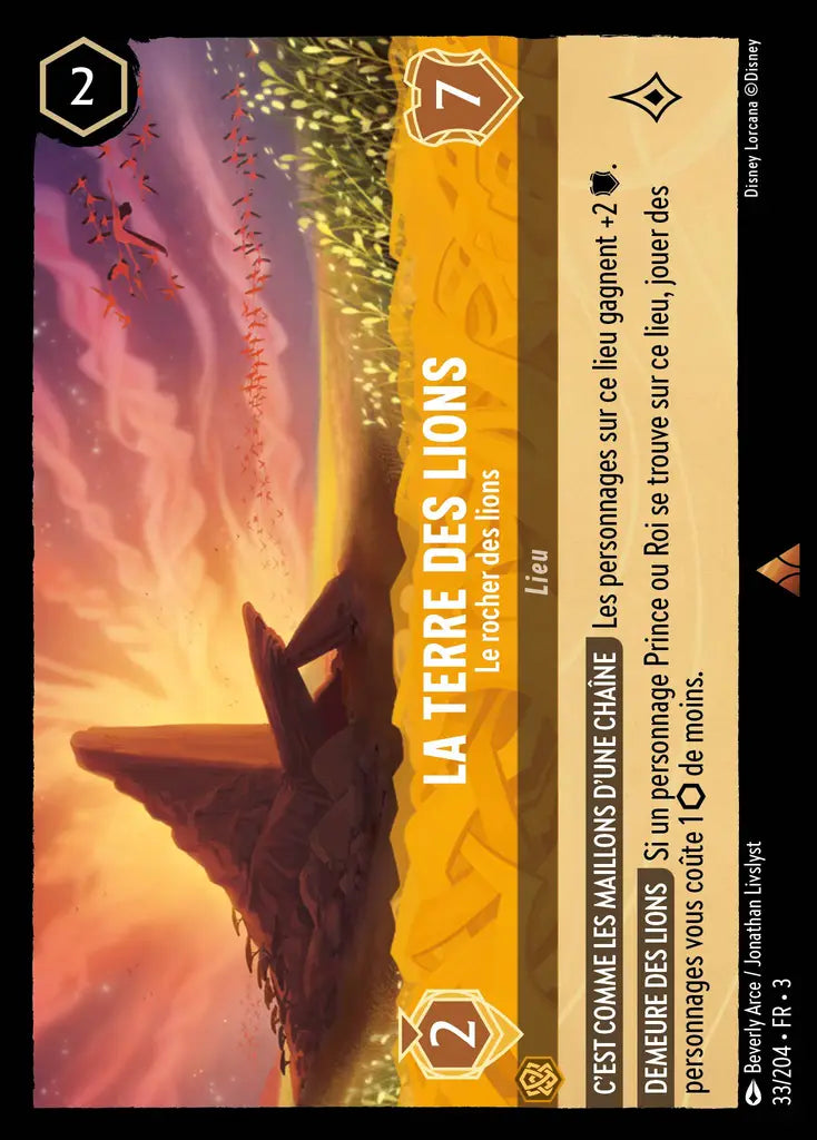 La Terre des Lions - Le rocher des lions (33/204) - Rare