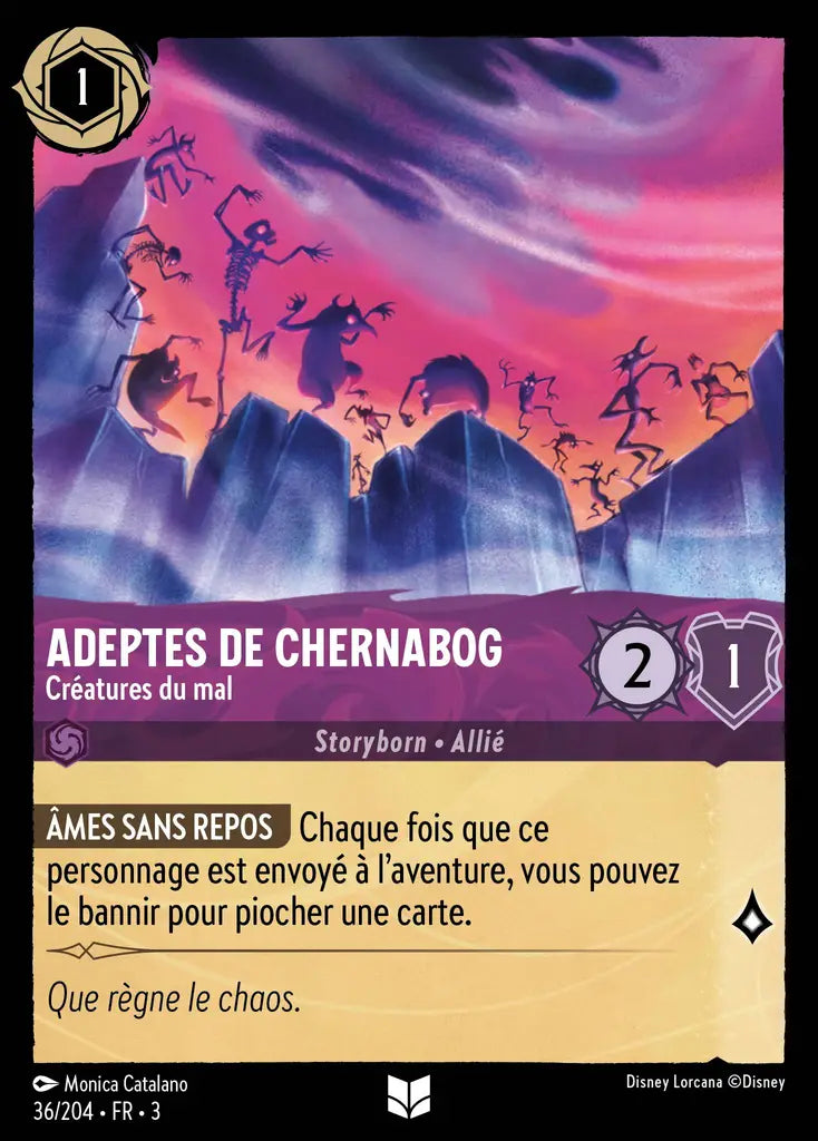 Adeptes de Chernabog - Créatures du mal (36/204) - Inhabituelle - Cold Foil