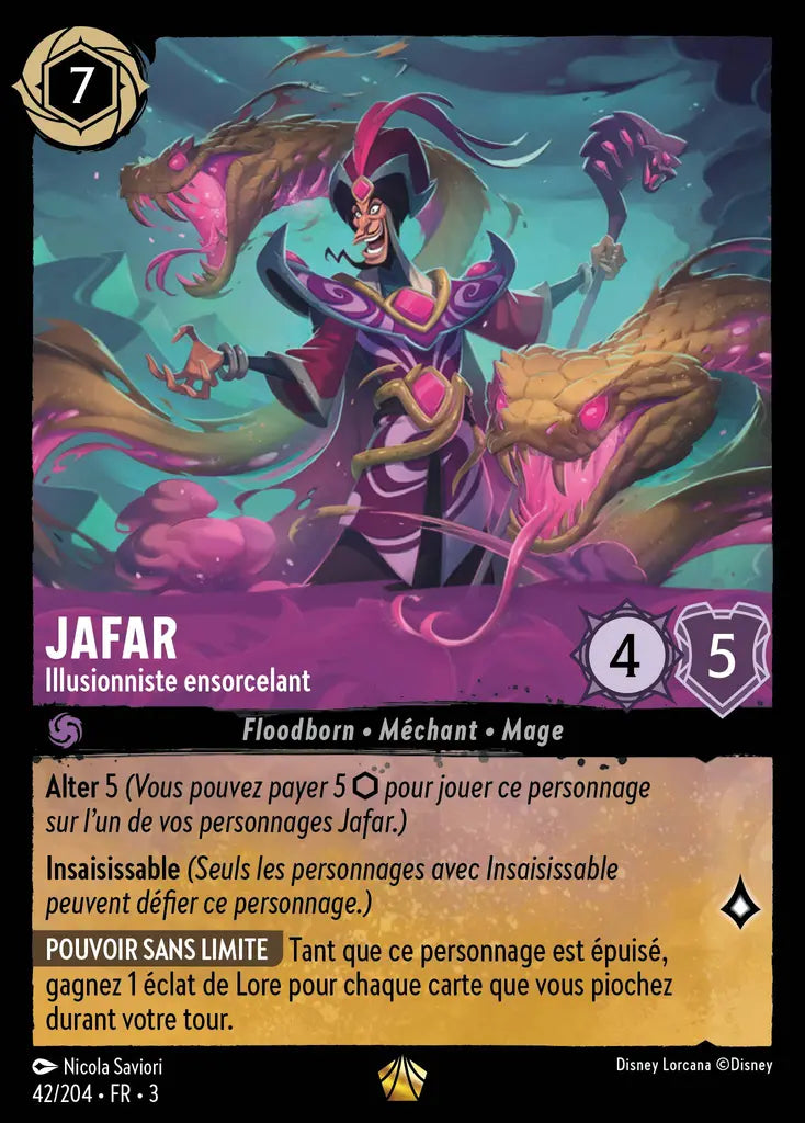 Jafar - Illusionniste ensorcelant (42/204) - Légendaire - Cold Foil