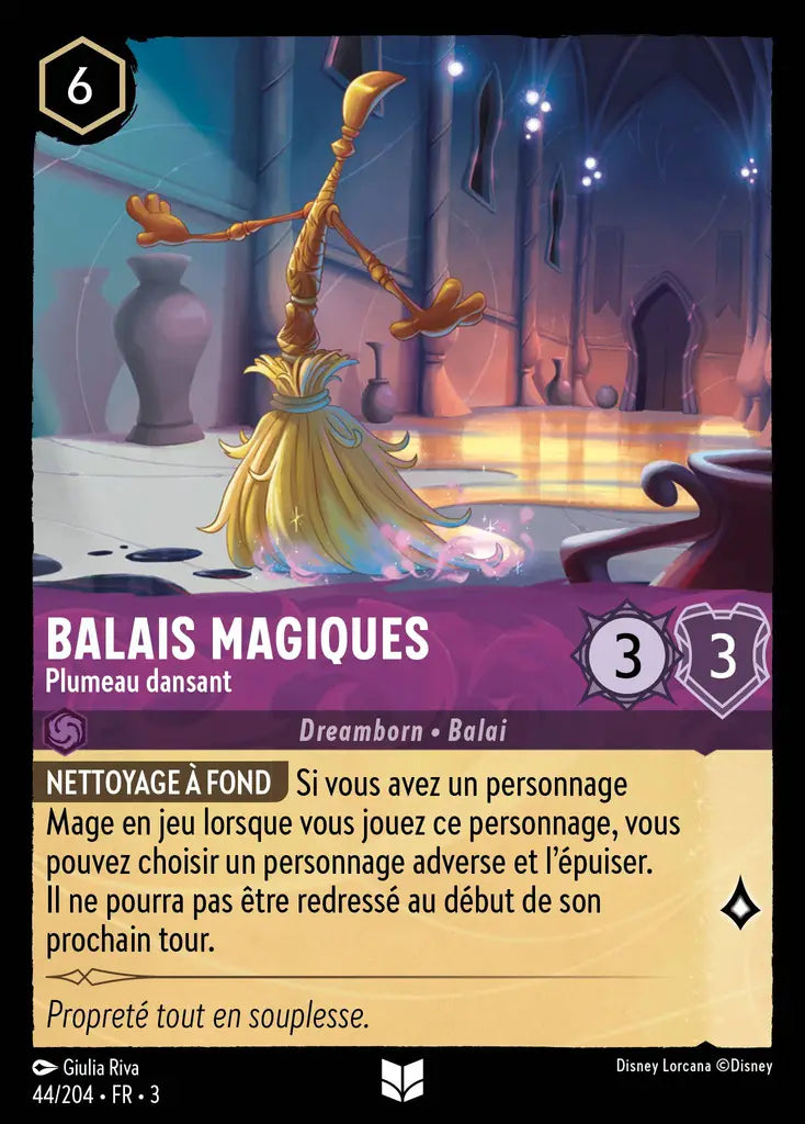 Balais magiques - Plumeau dansant (44/204) - Inhabituelle - Cold Foil